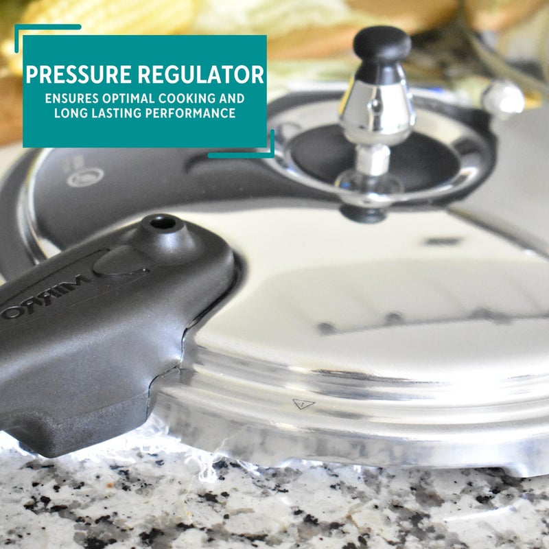 Mirro 92160A Polished Aluminum 10-PSI Pressure Cooker Cookware, 6-Quart, Silver - - Image 5